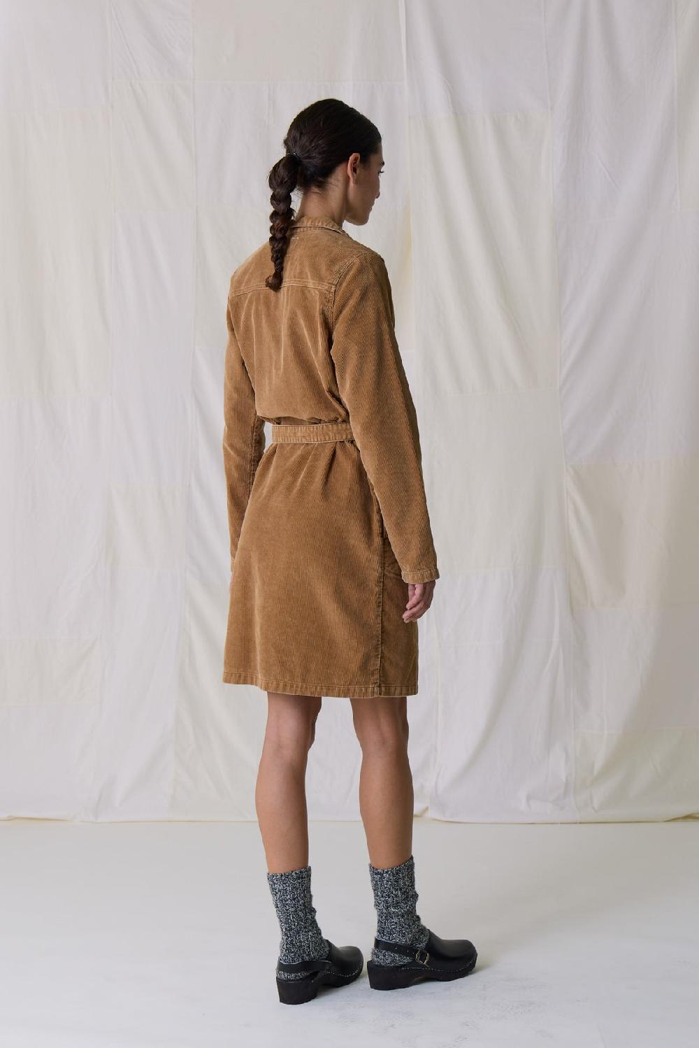 Leon & Harper Robe Regna Plain Brown