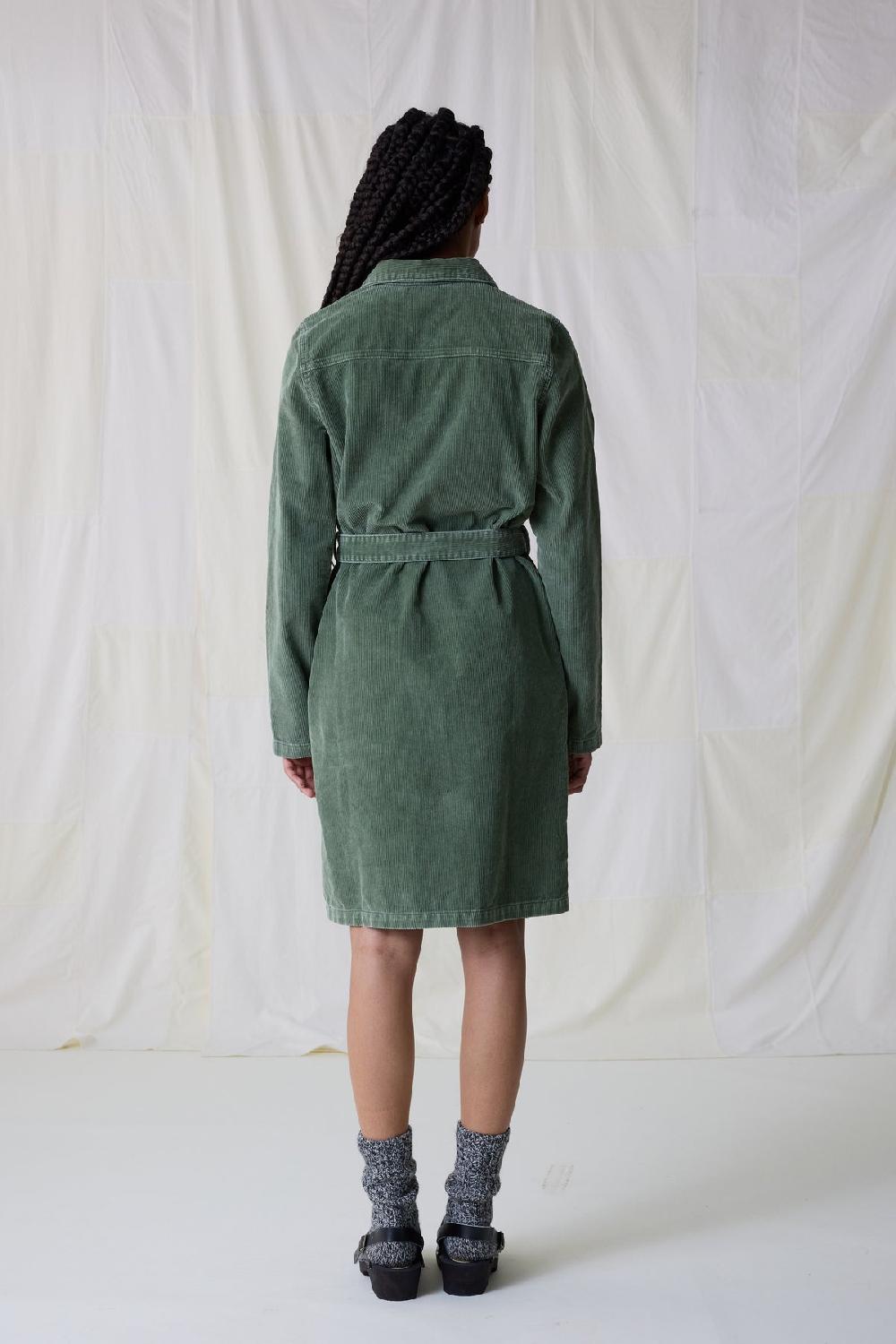 Leon & Harper Robe Regna Plain Green