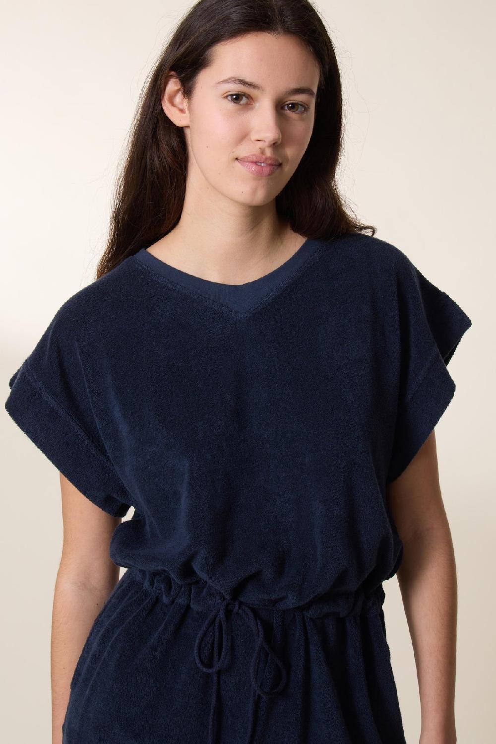 Leon & Harper Robe Rei Plain Carbone