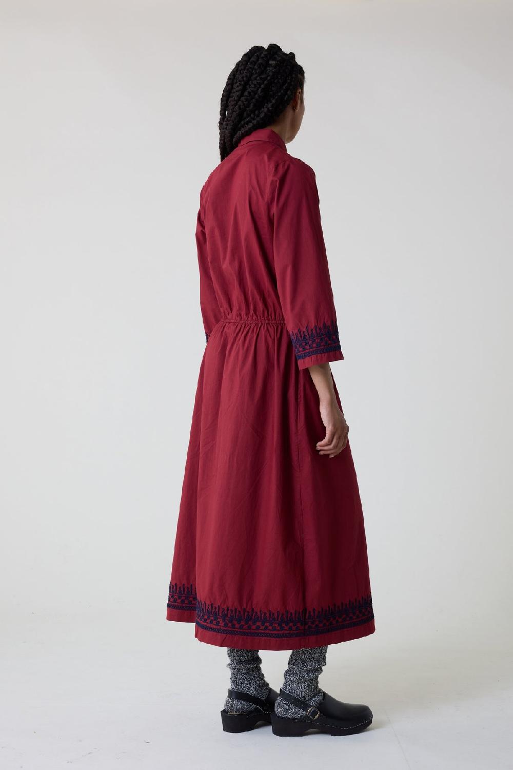 Leon & Harper Robe Rigolo Plain Carmin