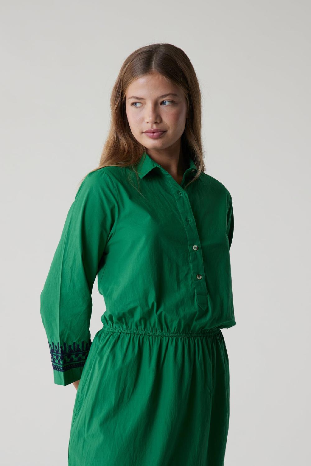 Leon & Harper Robe Rigolo Plain Green