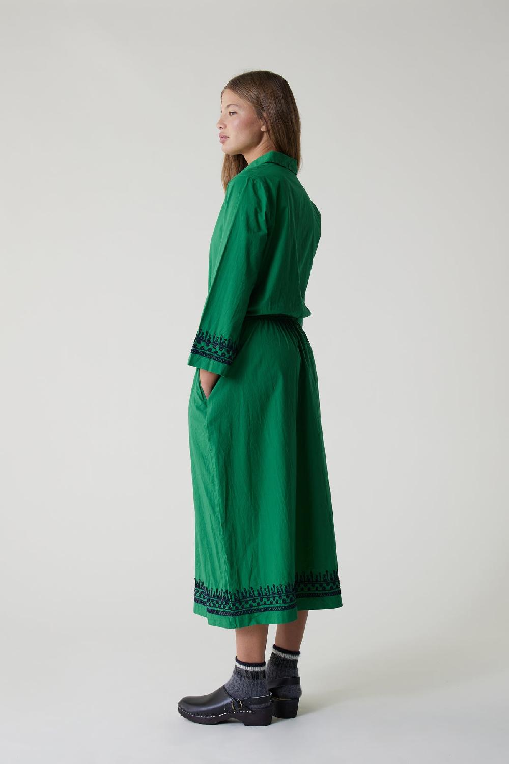 Leon & Harper Robe Rigolo Plain Green