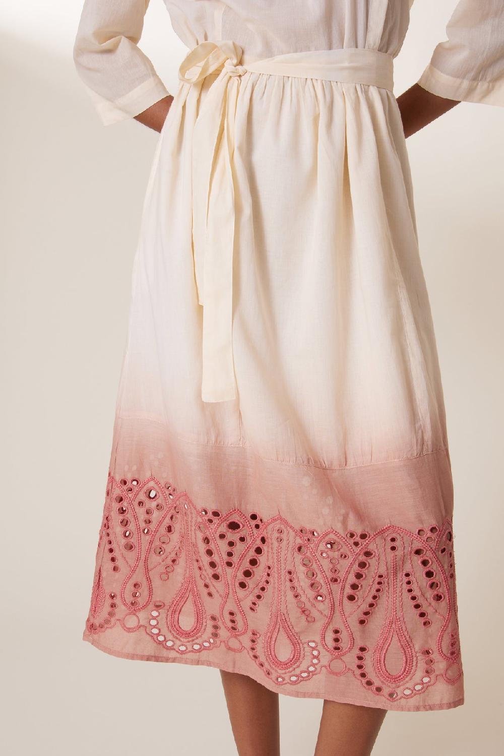 Leon & Harper Robe Rimi T&D Coral