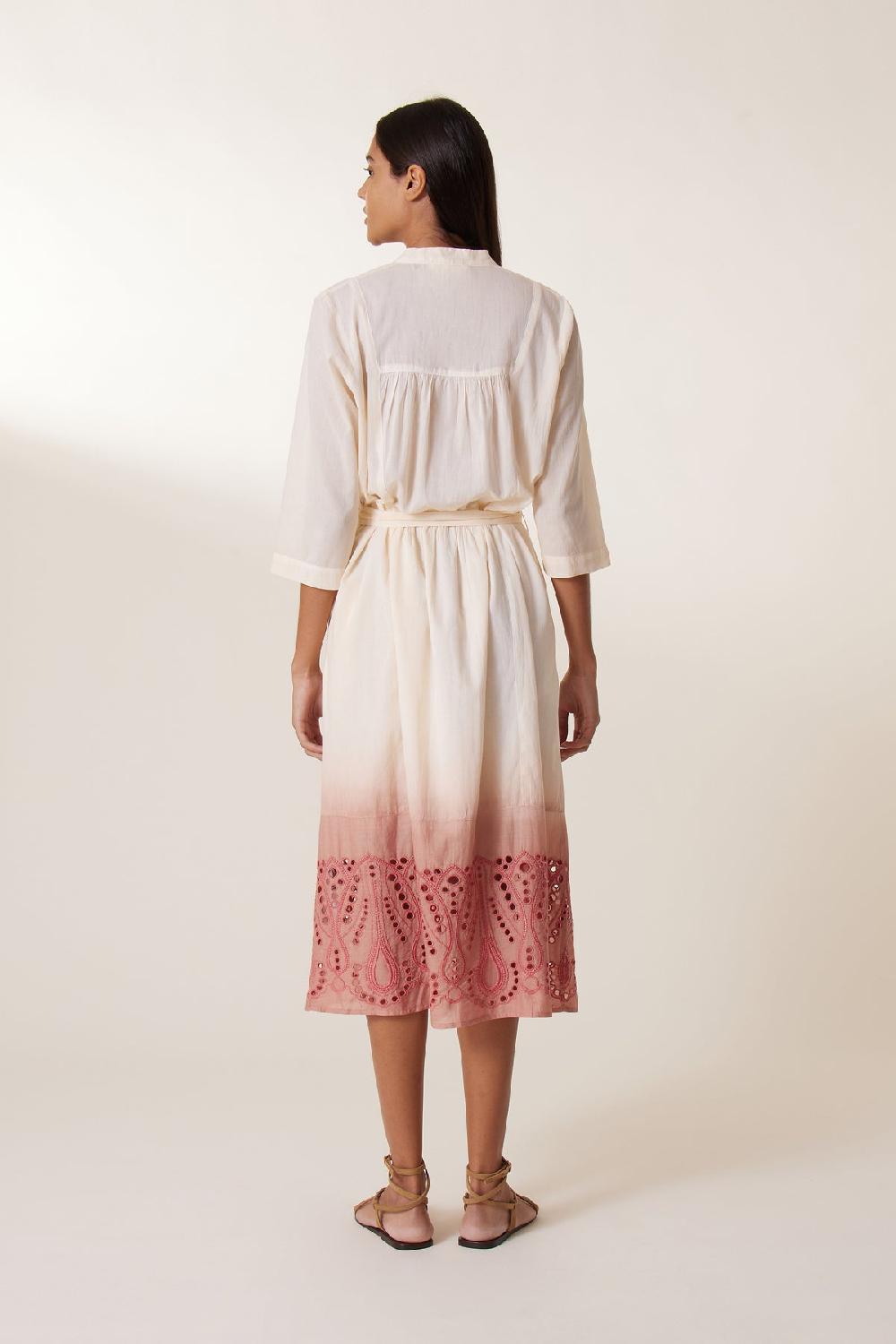 Leon & Harper Robe Rimi T&D Coral