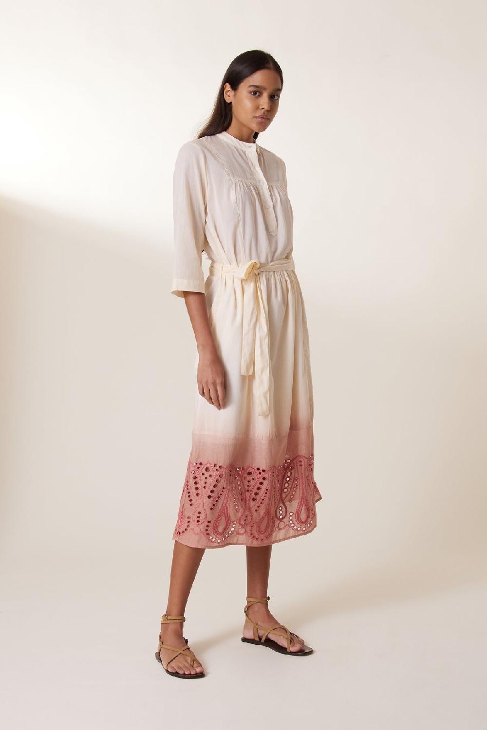 leon & harper Robe Rimi T&D Coral
