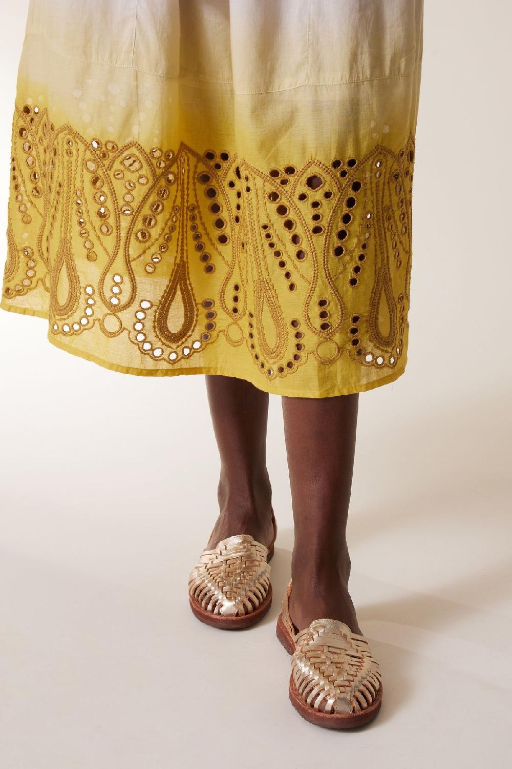 Leon & Harper Robe Rimi T&D Mustard