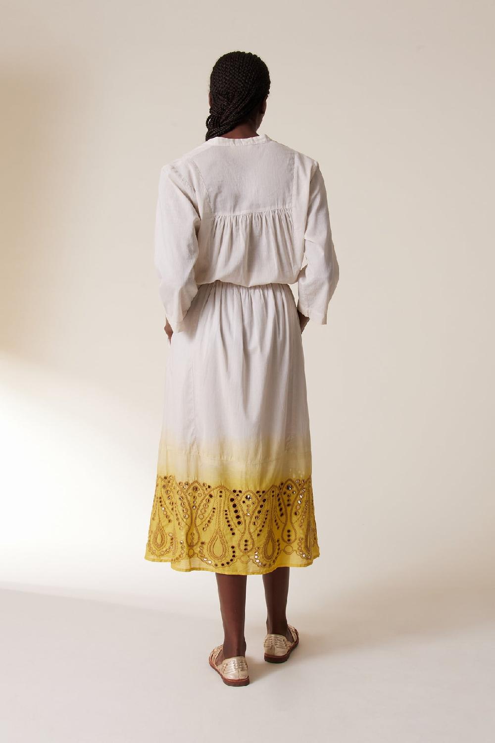 Leon & Harper Robe Rimi T&D Mustard