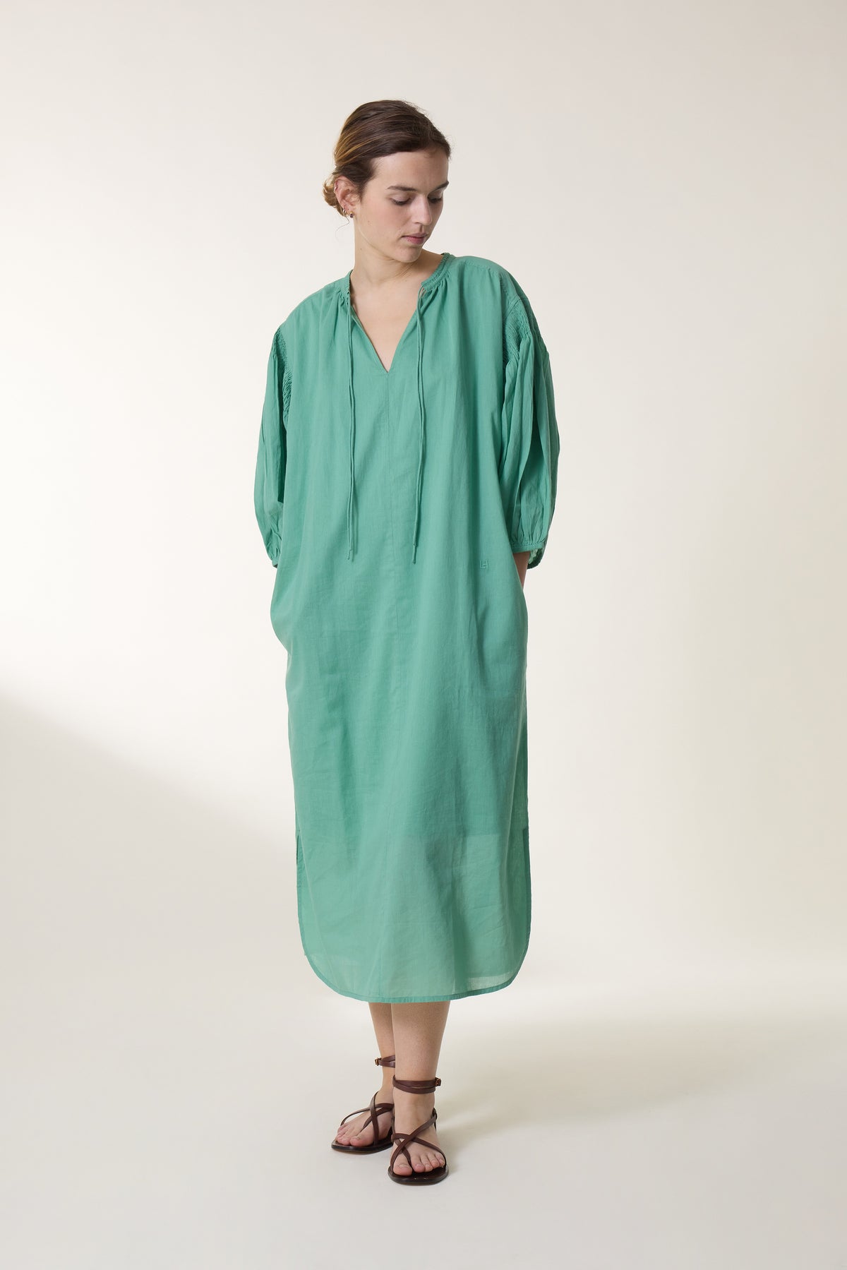 leon & harper Robe Rire Plain Celadon