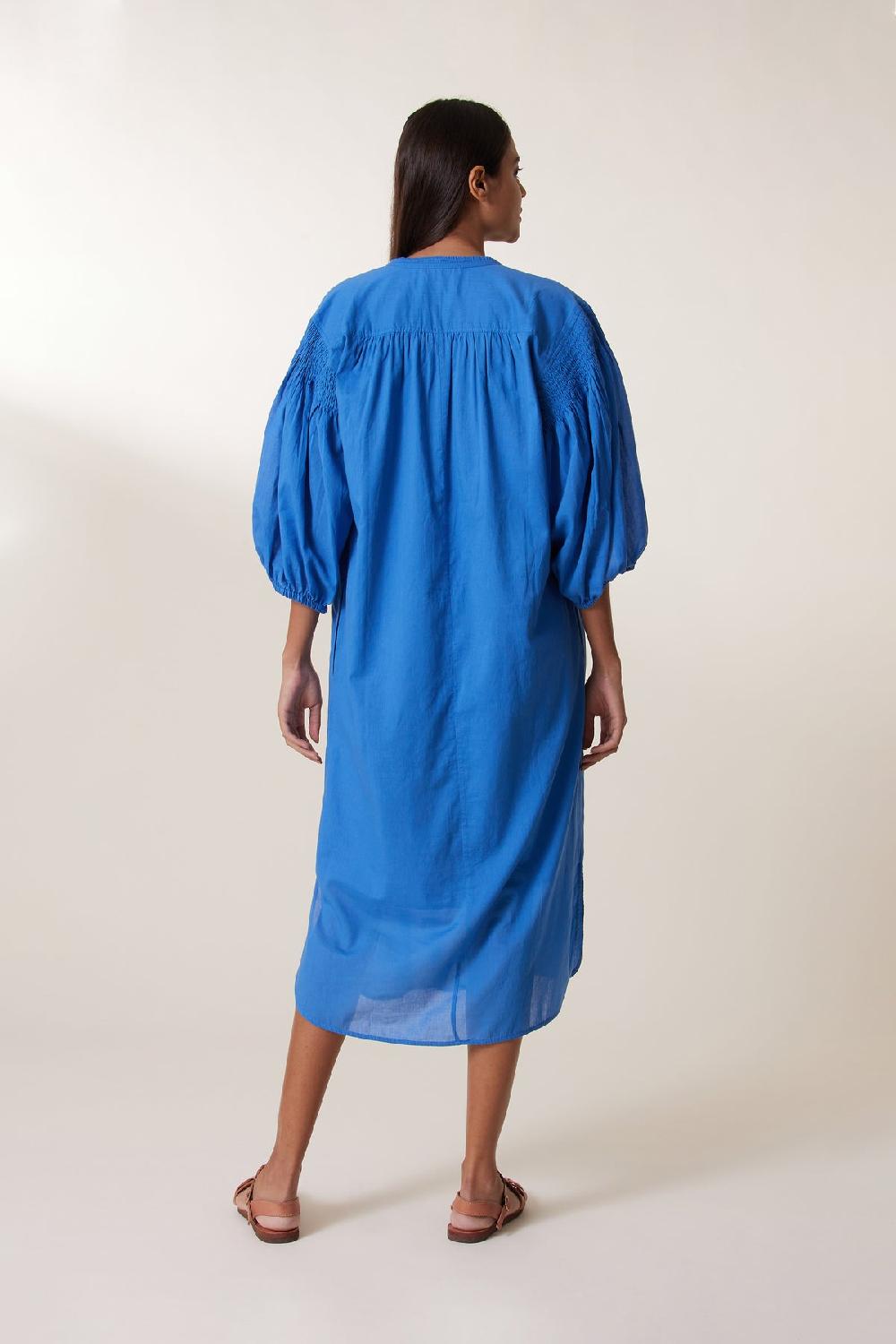 Leon & Harper Robe Rire Plain Ocean