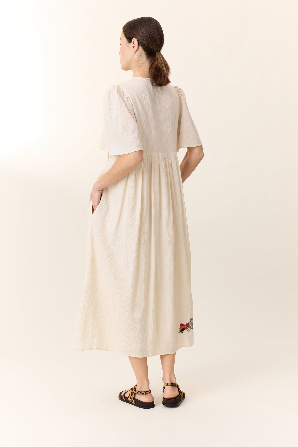 Leon & Harper Robe Risu Pearl Off White