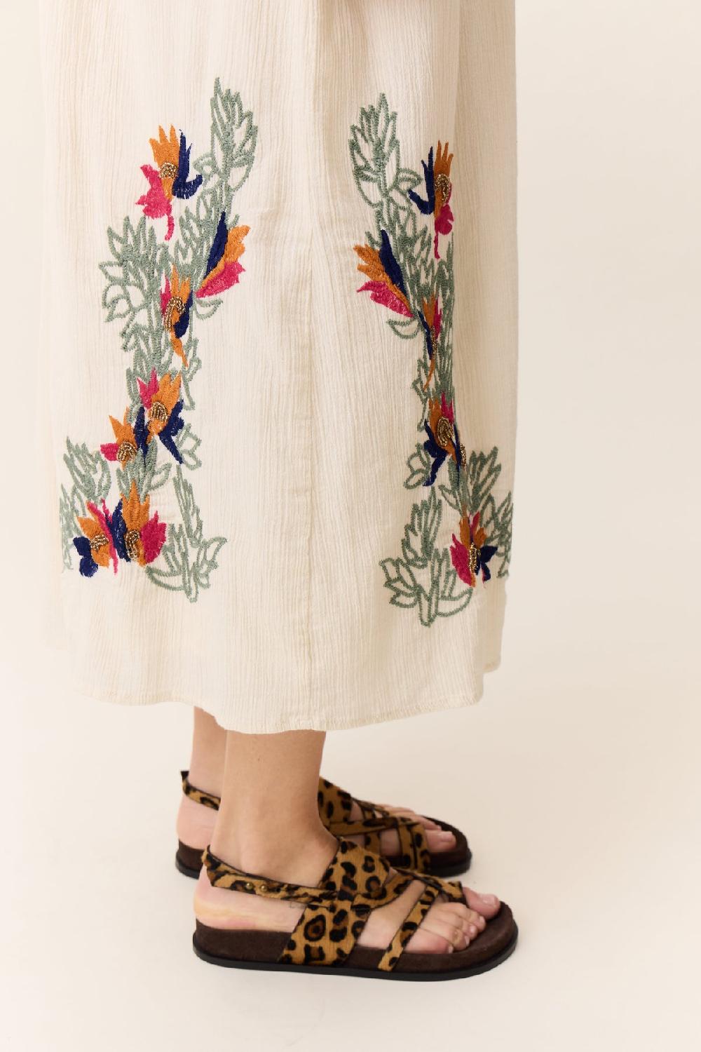 Leon & Harper Robe Risu Pearl Off White