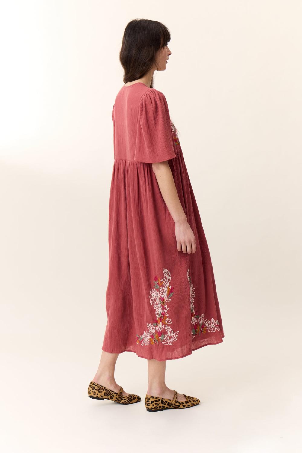Leon & Harper Robe Risu Pearl Tomato