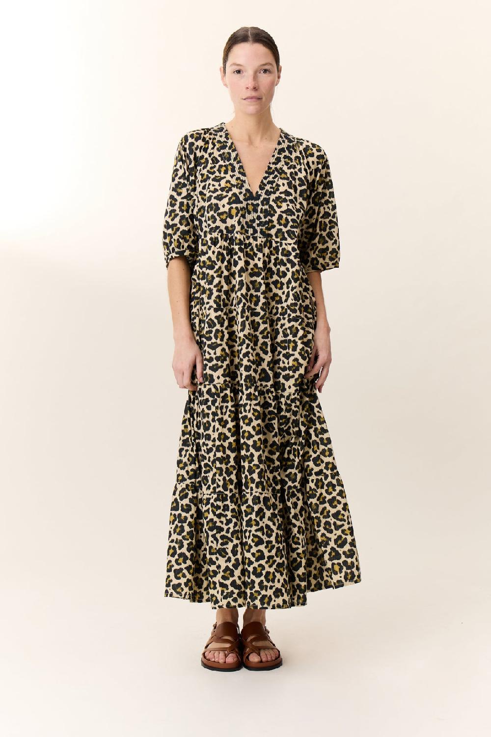 Leon & Harper Robe Rizi Leo Beige