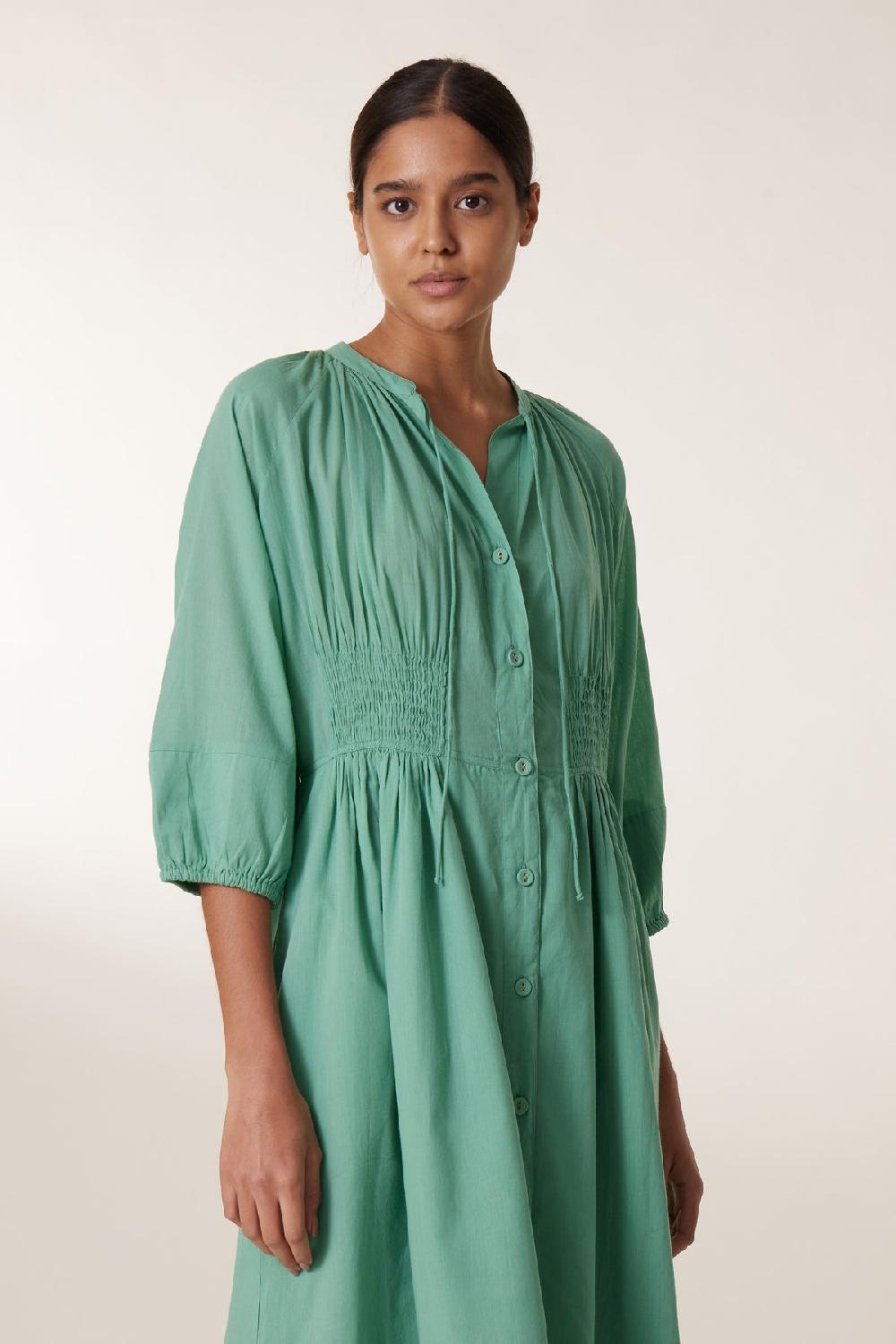 Leon & Harper Robe Roudy Plain Celadon