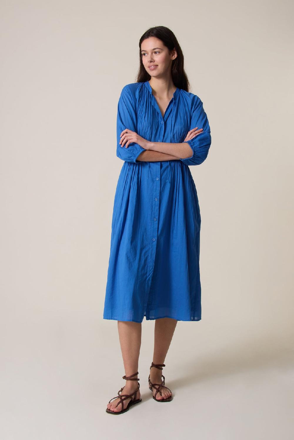 leon & harper Robe Roudy Plain Ocean