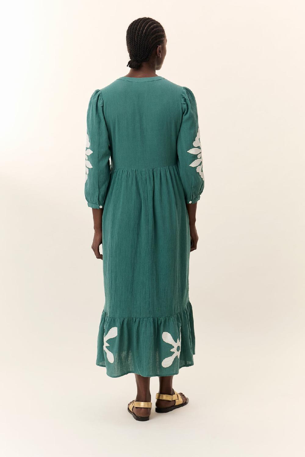 Leon & Harper Robe Roza Paros Green