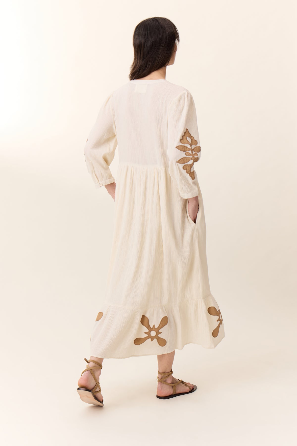 Leon & Harper Robe Roza Paros Off White