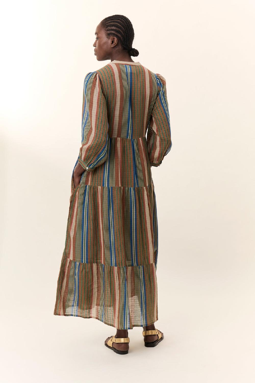 Leon & Harper Robe Rozela Strp Blue