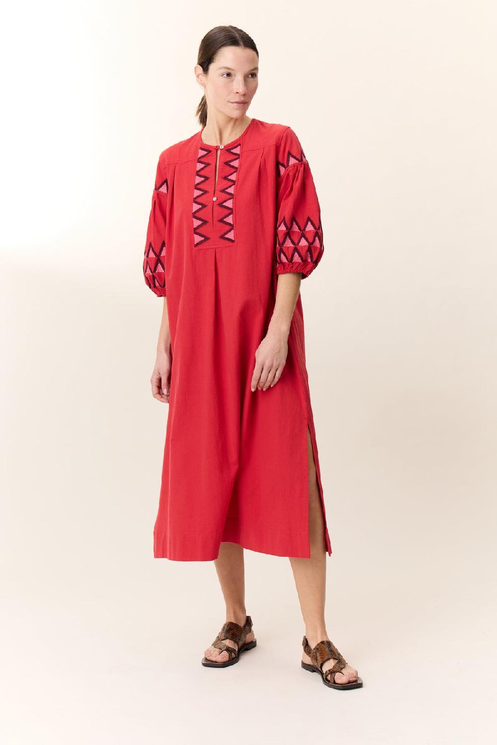 Leon & Harper Robe Rudo Alpha Red