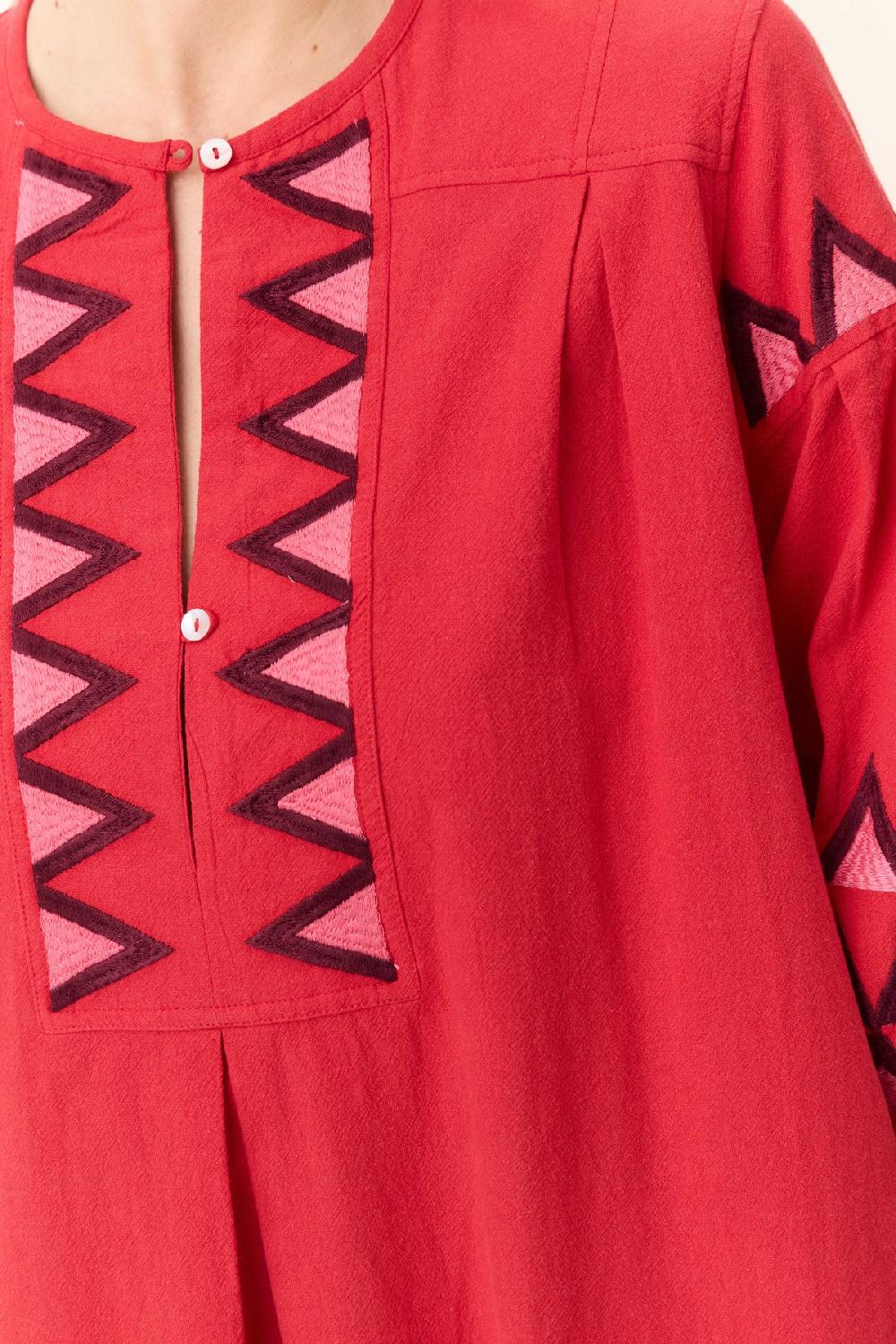 Leon & Harper Robe Rudo Alpha Red