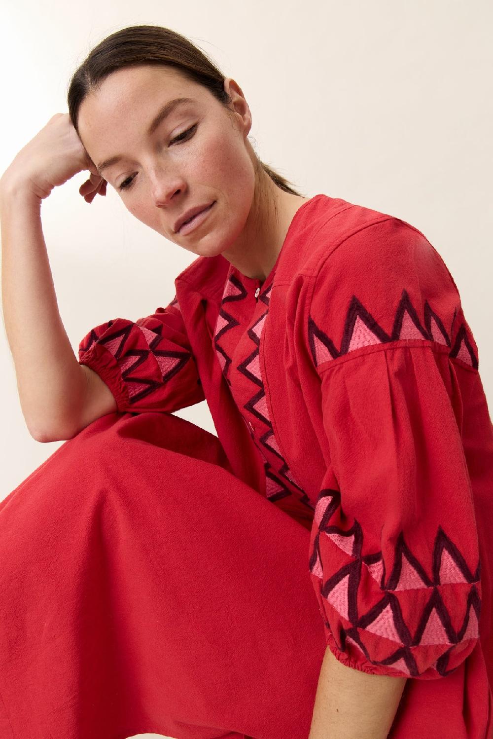 leon & harper Robe Rudo Alpha Red