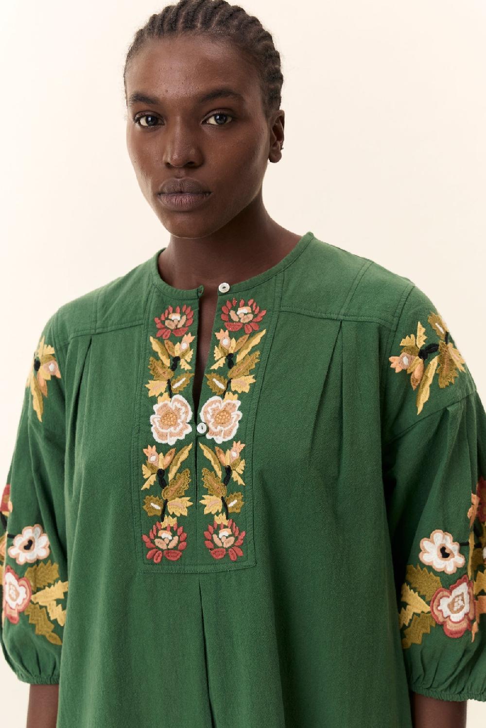 Leon & Harper Robe Rudo Brd Green