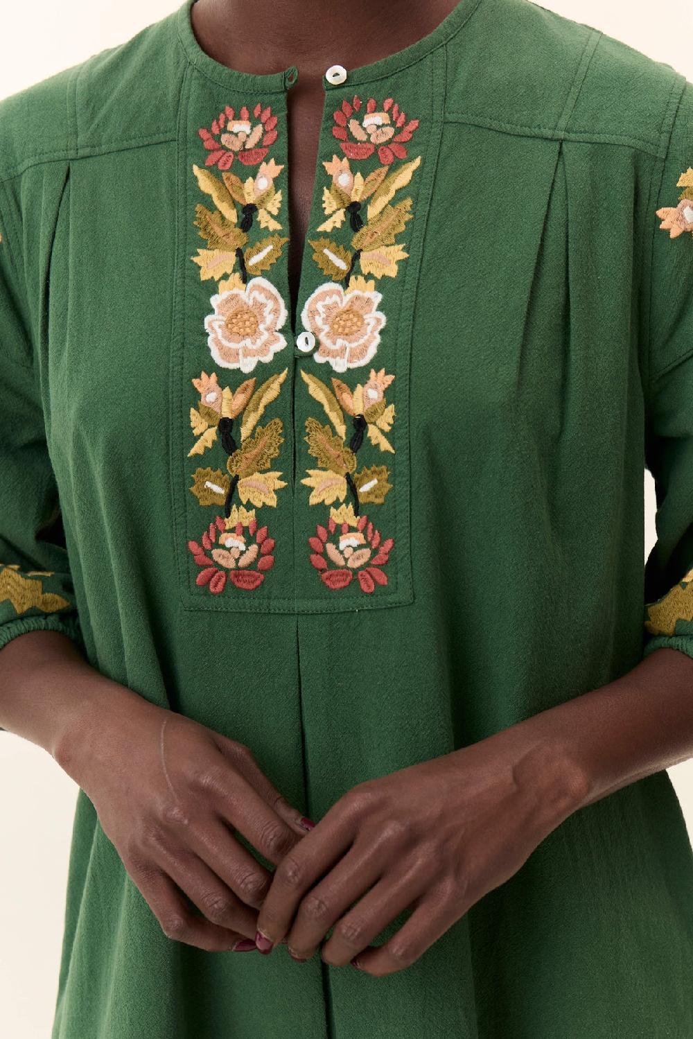 Leon & Harper Robe Rudo Brd Green