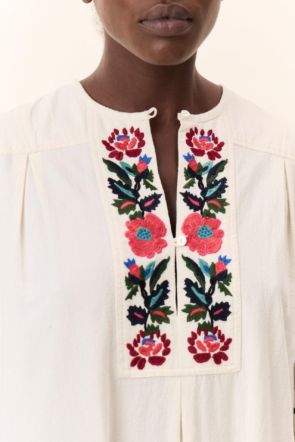 Leon & Harper Robe Rudo Brd Off White