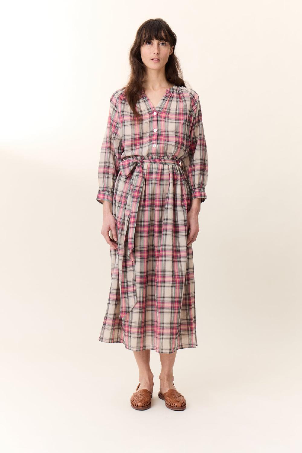 Leon & Harper Robe Runa Crx Pink