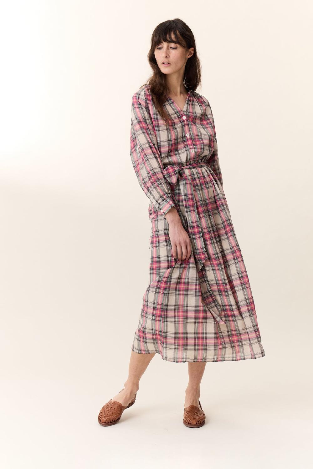 leon & harper Robe Runa Crx Pink