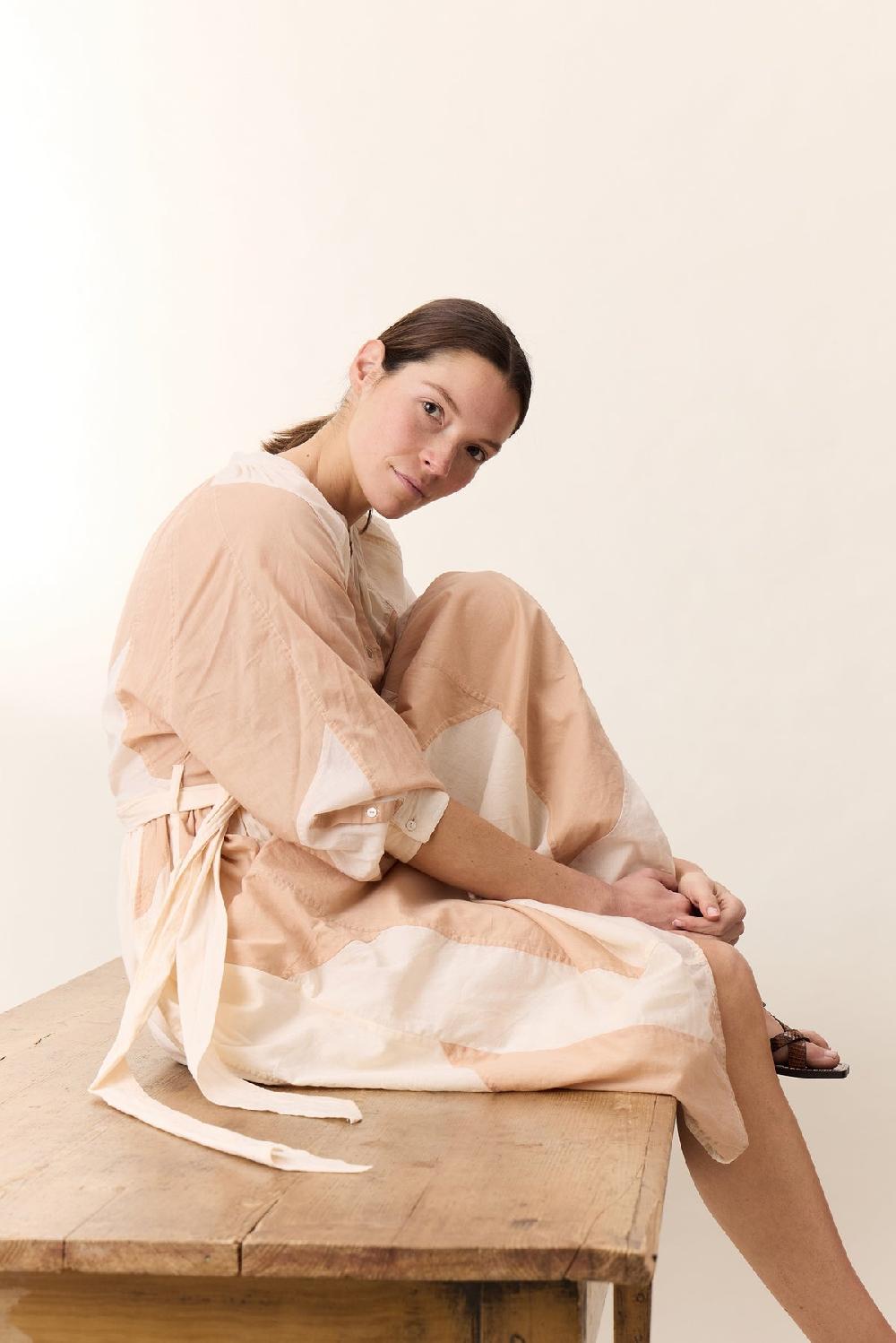 Leon & Harper Robe Runa Patch Nude