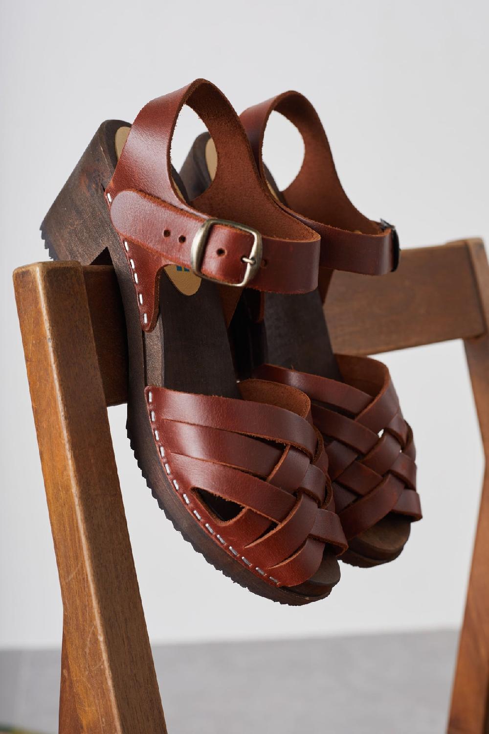 leon & harper Sabots Stockholm Brown