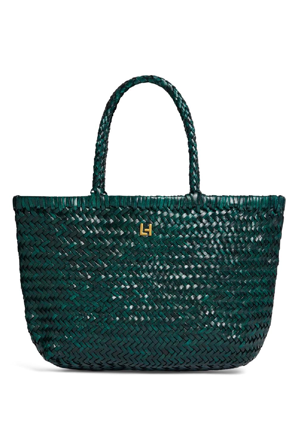Leon & Harper Sac Samia Plain Dark Green