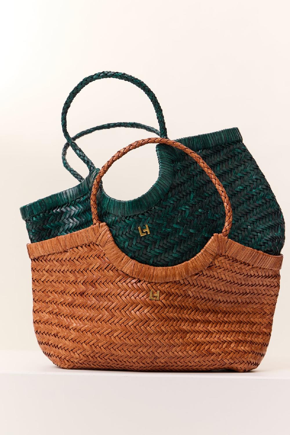 Leon & Harper Sac Yumi Plain Dark Green