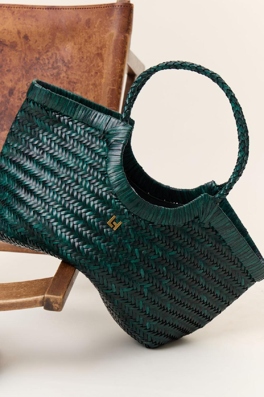 leon & harper Sac Yumi Plain Dark Green