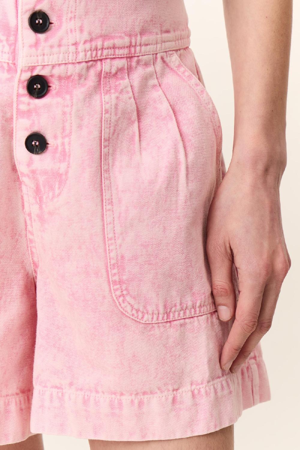 Leon & Harper Short Qitu Plain Pink