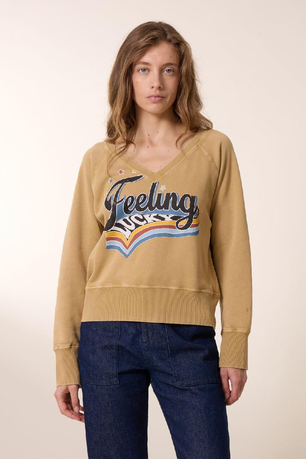 leon & harper Sweat Shavi Lucky Beige