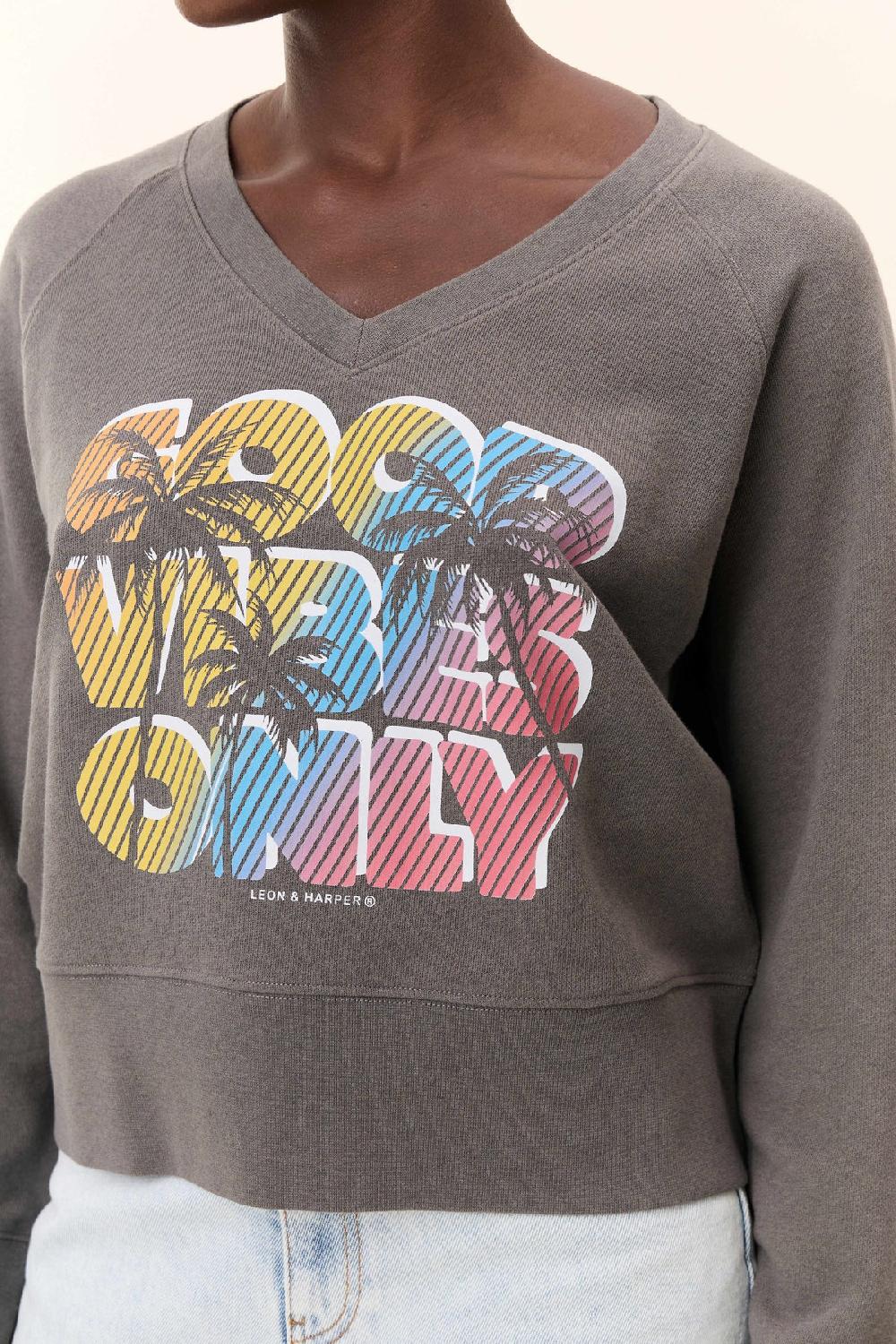 Leon & Harper Sweat Shavi Only Carbone