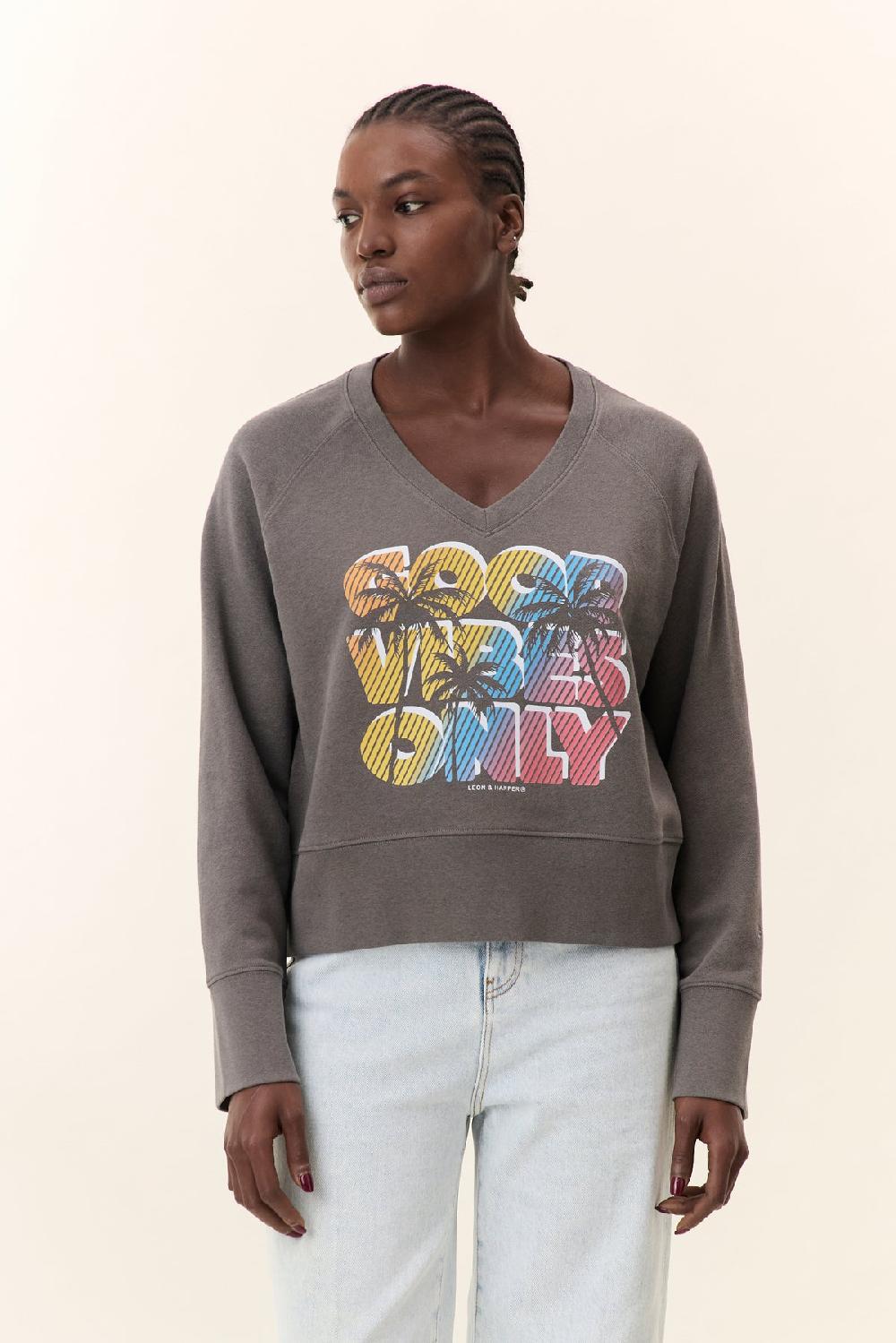 Leon & Harper Sweat Shavi Only Carbone