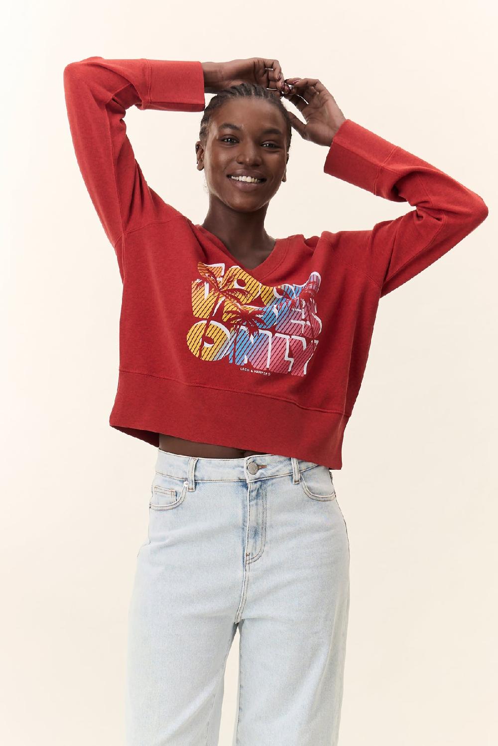 leon & harper Sweat Shavi Only Tomato