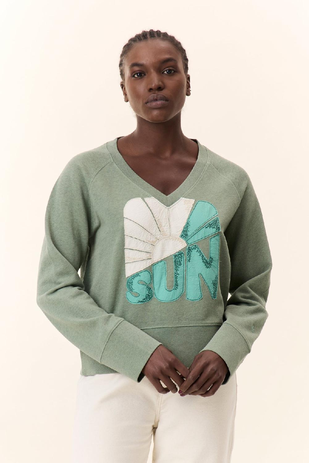leon & harper Sweat Shavi Sun Green