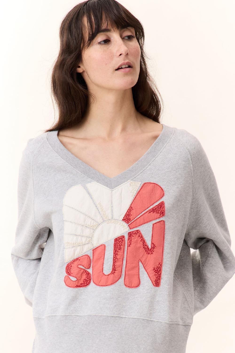 leon & harper Sweat Shavi Sun Grey