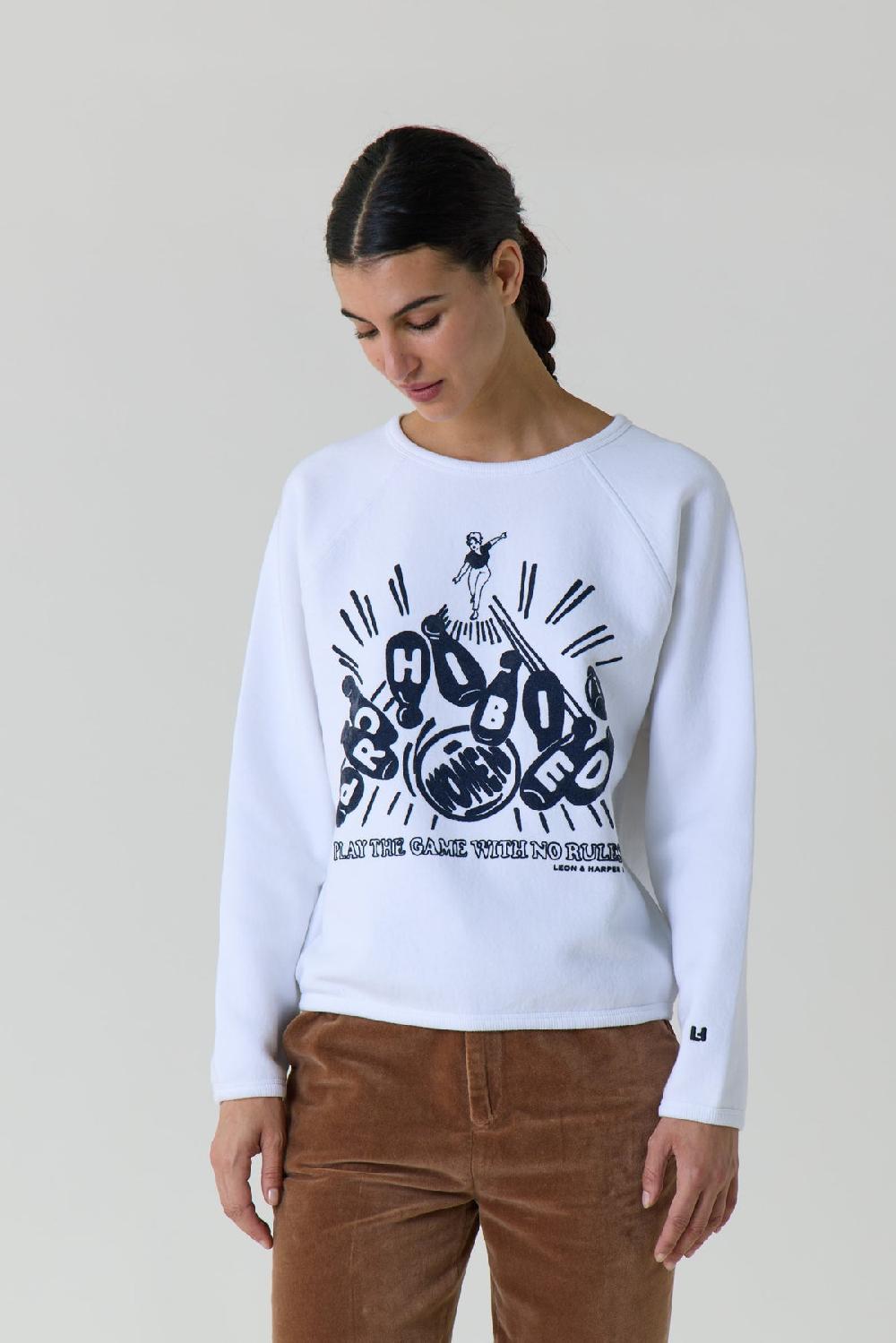 Leon & Harper Sweat Shine Bowling White