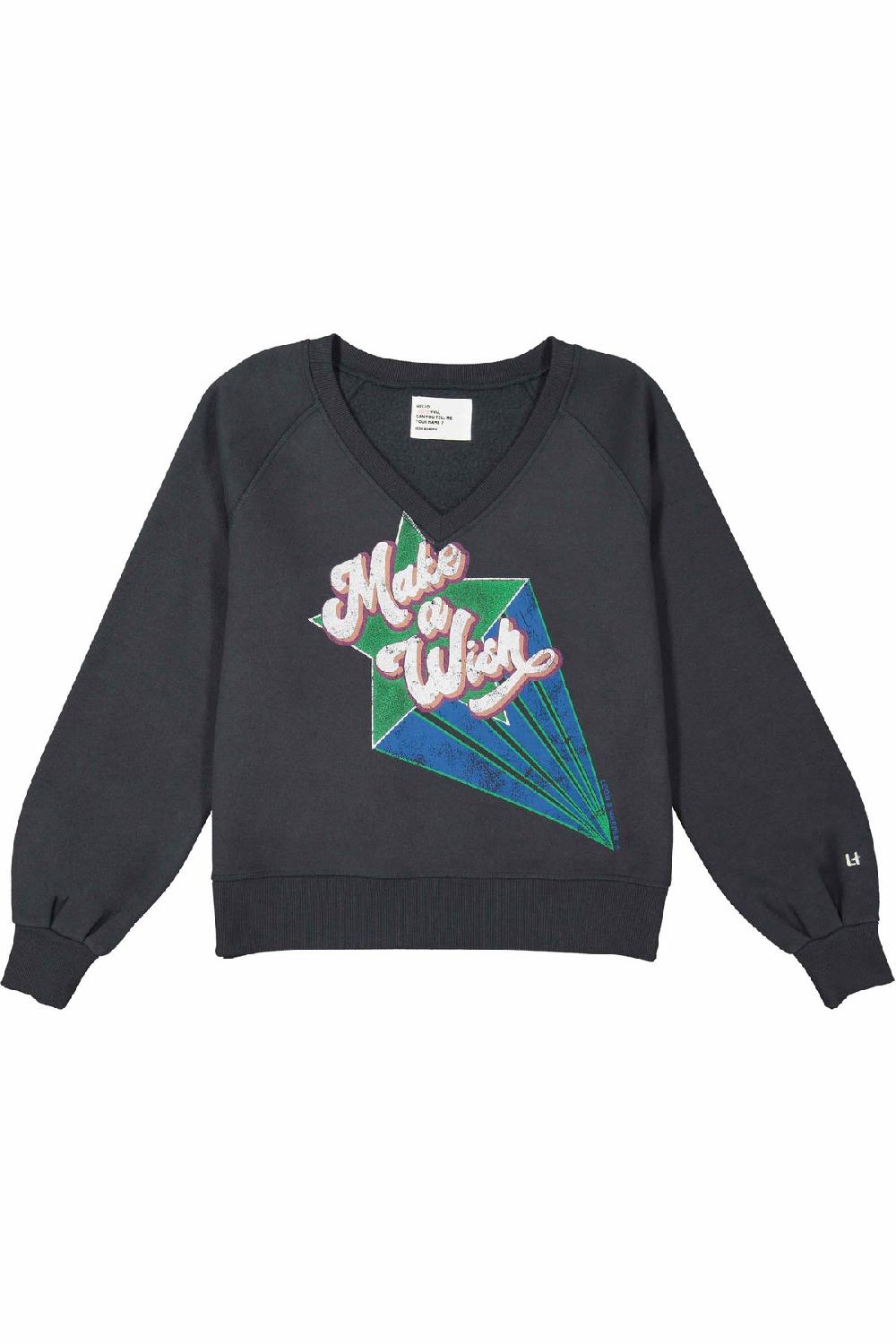 Leon & Harper Sweat Shiva Wish Carbone