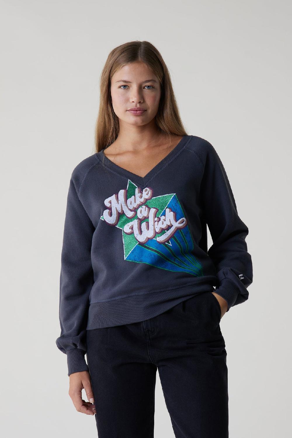 Leon & Harper Sweat Shiva Wish Carbone