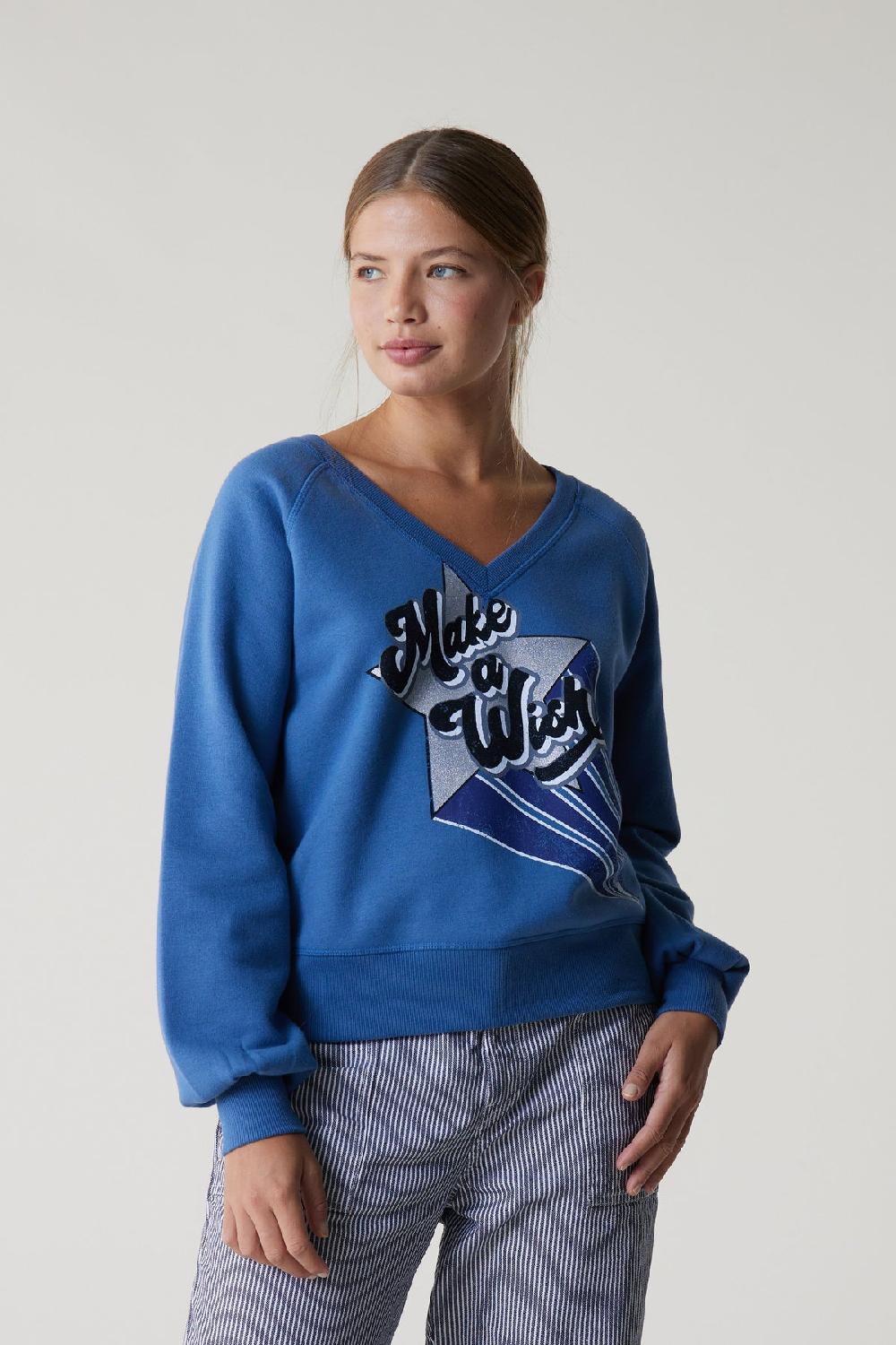 leon & harper Sweat Shiva Wish Sea