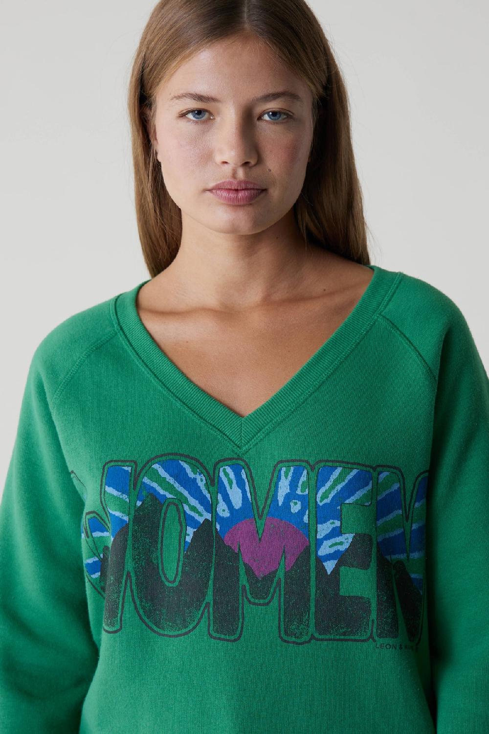 Leon & Harper Sweat Shiva Women Green