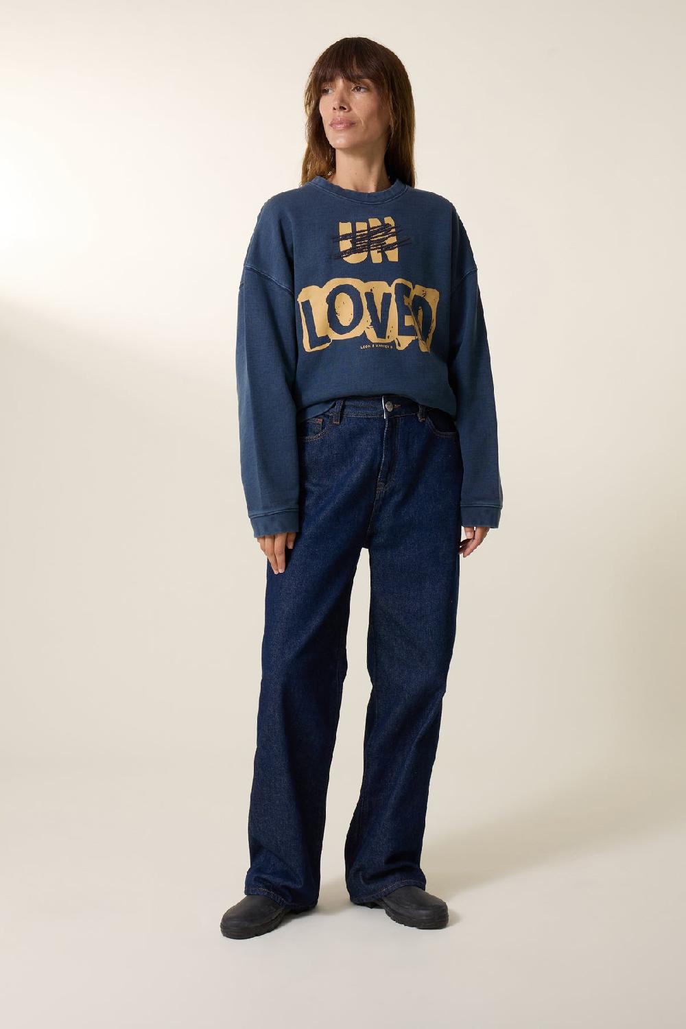 Leon & Harper Sweat Siena Un Indigo
