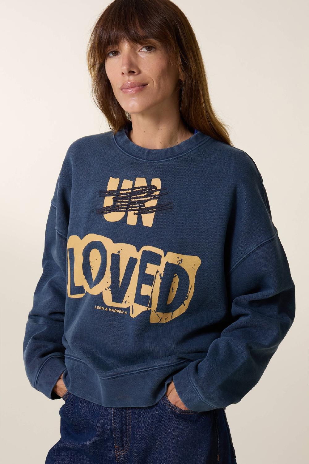 leon & harper Sweat Siena Un Indigo