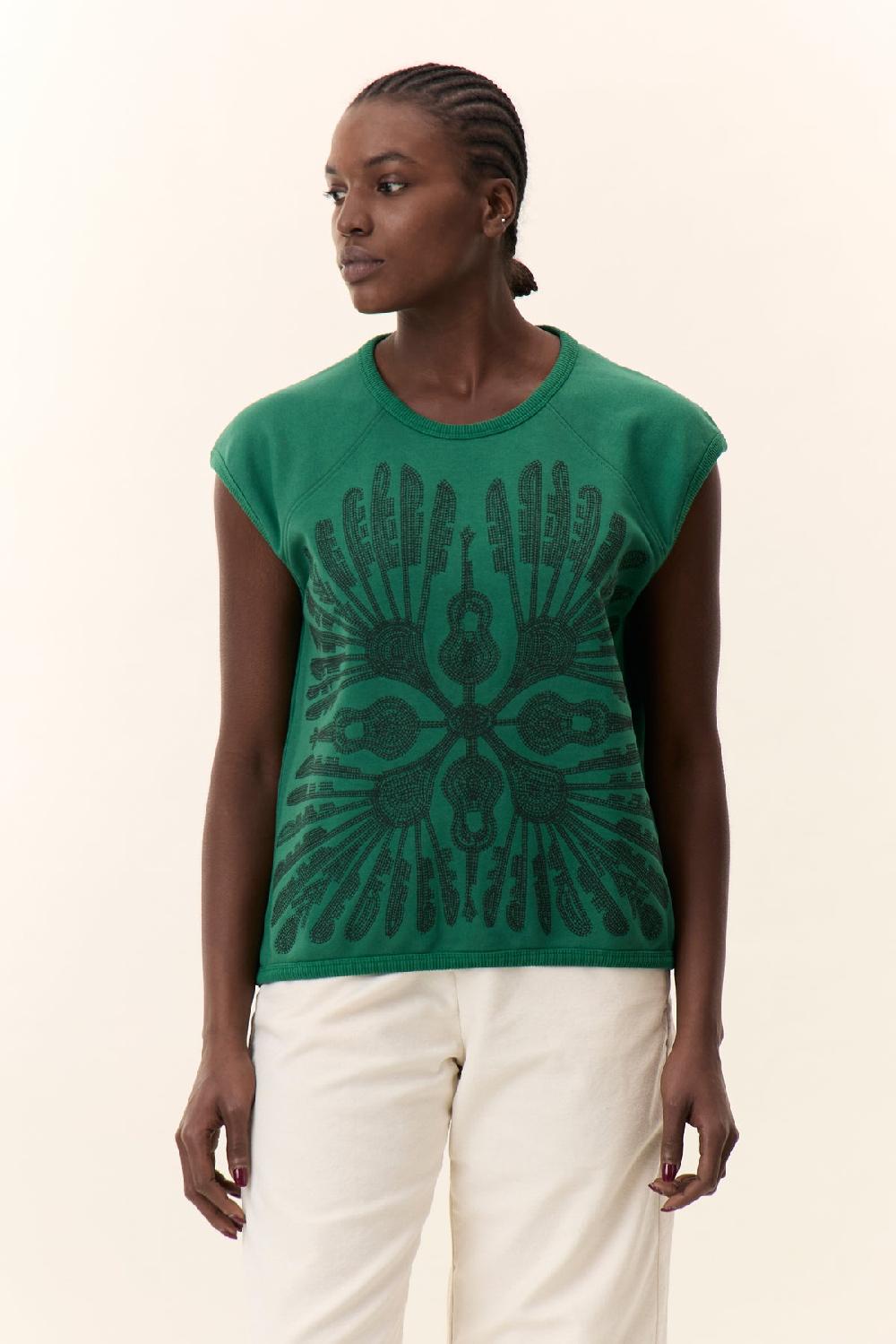 Leon & Harper Sweat Sirop Guitar Green